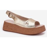 VINCEZA Ladies leather wedge sandals | shoptok.hr