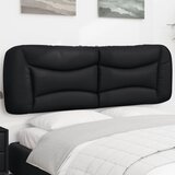  Jastuk za uzglavlje Hvar crni 152 cm od umjetne kože | Eponuda.com