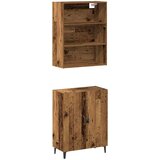  Komoda sa zidnim ormarićem staro drvo konstruiranog drva | shoptok.hr