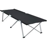  Sklopivi kamperski krevet 2 pcs Crna 194 x 62,5 x 42,5 cm | shoptok.hr