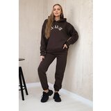 Kesi Cotton set with embroidered Paradise brown inscription | shoptok.hr