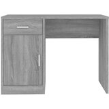  Radni stol s ladicom i ormarićem sivi hrast 100x40x73 cm drveni | shoptok.hr