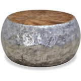  Stolić za Kavu od Aluminija i Tikovine 60x60x30 cm | shoptok.hr
