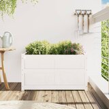  Vrtna sadilica bijela 90x50x50 cm od masivne borovine | shoptok.hr