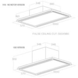 Elica stropna napa HILIGHT GLASS H16 WH/A/100 | shoptok.hr