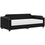  Dnevni krevet s madracem crni 80 x 200 cm od tkanine | shoptok.hr