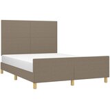  Okvir za krevet bez madraca smeđesivi 140 x 190 cm od tkanine | shoptok.hr