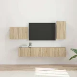 Set omare za televizijo na steni 4 pcs Sonoma hrast, (5000132512)
