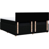  Krevet s oprugama i madracem crni 200x200 cm od tkanine | shoptok.hr