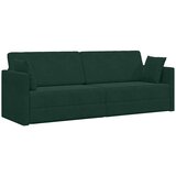  Podni kauč na razvlačenje Tamnozelena 213 x 70 x 77 cm Baršun | shoptok.hr