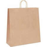  Papirnate vrećice 250 kom s ručkama smeđe 45x17x48 cm | shoptok.hr