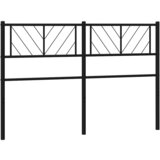 Maison Chic Kovinsko posteljno vzglavje - Vzglavna omarica črno 135 cm, (22077902) Cene