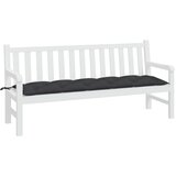  Jastuk za vrtnu klupu crni 180 x 50 x 7 cm od tkanine Oxford | Eponuda.com