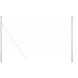 vidaXL Ograjni stebri 2 pcs srebrna 180 cm Cinkano jeklo | Shoptok.si