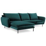 Cosmopolitan Design petrolej zelena žametna kotna zofa Vienna, levi kot Cene