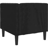  Chesterfield fotelj z blazino Črna 71 x 74.5 x 70.5 cm Žamet | Shoptok.si