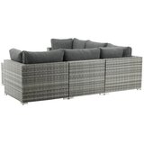 Venture Home Amazon kutna vrtna lounge garnitura, siva Slike