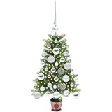 vidaXL Božično drevo med 150 LED z stojalom Zelena 65 cm PE | Shoptok.si