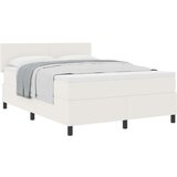 Box Spring Krevet s Madracem Bijela 160x200 cm Kadif | shoptok.hr