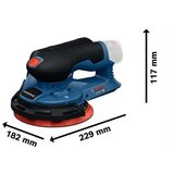 Bosch PROFESSIONAL akumulatorski ekscentrični brusilnik GEX 12V-150-3, Solo, 0601373300 | Shoptok.si