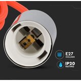  Napajajući kabl 1xE27/60W/230V narandžasta/sjajni hrom | Eponuda.com
