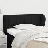  Uzglavlje s ušima crno 83x23x78/88 cm od tkanine | shoptok.hr