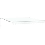  Skrovita tenda Bijelo 400 × 300 cm Poliester i aluminij | shoptok.hr