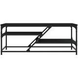  Stolić za kavu crni 100 x 49 x 40 cm od konstruiranog drva | Eponuda.com