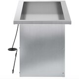  Vrtna posuda za sadnju s LED svjetlom Srebrna 30 x 60 x 30 cm Slike