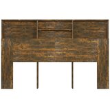  Uzglavlje s ormarićem boja dimljenog hrasta 160 x 19 x 103,5 cm | Eponuda.com