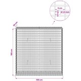  Gabion s žicom debljine 3,5 mm i mrežom 5x2,5 cm 100x30x100 cm | shoptok.hr
