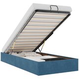 Maison Chic Otomanski Posteljni okvir - Enojna postelja - Postelja za odrasle brez vzmetnice moder 90x200 cm žamet-J1940, (21777050) | Shoptok.si