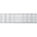  Gabionski uzdignuti krevet 2 pcs Srebrno 330 x 50 x 80 cm | shoptok.hr