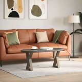  noge za mizo za kavo 2 kosa naravno jeklo 38x(42-43,3) cm jeklo | Shoptok.si