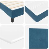  Krevet s uzglavljem i madracem Tamnoplava Singl Baršun | shoptok.hr