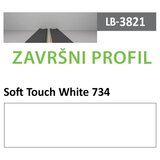 AGT profil Zidni MDF Završni LB-3821-B Soft Touch White (734) 2800x116x18mm ( 026-138 ) Cene