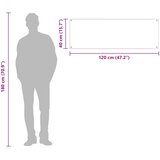  Kuhinjski zid Crna 120 x 40 cm Staklo otporno na udarce | shoptok.hr