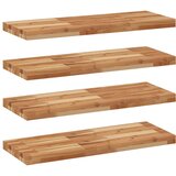  Plutajuće police 4 kom 80x30x4 cm Masivno drvo akacije s uljnim premazom | shoptok.hr