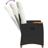  Fotelja za ležanje s pločom za čaj 62 x 64 x 112 cm poliratan | shoptok.hr