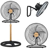 Johnson Stajaći ventilator 3u1 WOOD 80W/230V prečnik 50 cm crna/bež | Eponuda.com