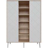 Faktum Omarica Faktum Peak XL z 2 vratoma, naravni hrast-bela | Shoptok.si