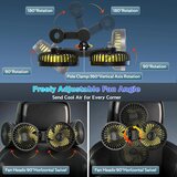 QIDOE dvojni USB ventilator za avto s 3 hitrostmi | Shoptok.si