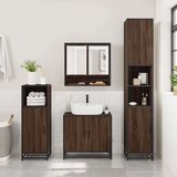 vidaXL 4-dijelni set kupaonskog namještaja boja smeđeg hrasta drveni | shoptok.hr
