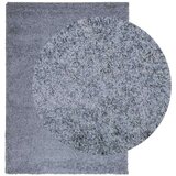  Čupavi moderni tepih s visokim vlaknima plavi 200x280 cm | shoptok.hr