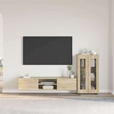  Set TV komoda s ladicama Sonoma hrast Konstruirano drvo | shoptok.hr