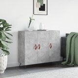  Komoda siva boja betona 90x34x80 cm od konstruiranog drva | shoptok.hr