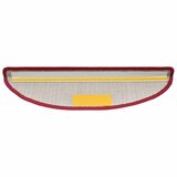  Prostirke za stepenice 10 kom 56x17x3 cm crvene poluokrugle | shoptok.hr