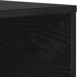 vidaXL Klubska miza Črni hrast 80 x 80 x 36.5 cm Konstruiran les | Shoptok.si