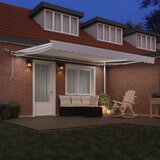  Skrovita tenda Bijelo 450 × 350 cm Poliester i metal | Eponuda.ba