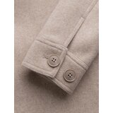 Ombre Men's lightweight fleece jacket with viscose - beige | Eponuda.ba